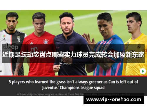 近期足坛动态盘点哪些实力球员完成转会加盟新东家